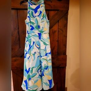 3/4 length floral dress